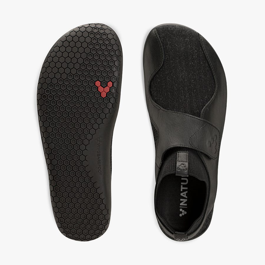 Vivobarefoot Primus Knit EZ Trailschoenen Heren Zwart | Nederland 0031TCEV